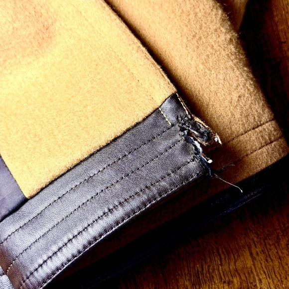 Burberry Men's Camel Wool Trench Coat - Picture 16 of 16